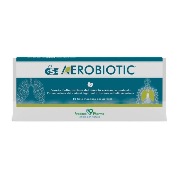GSE Aerobiotic Soluzione Nebulizzabile Idratante Fluidificante 10 Fiale 5ml - Prodeco Pharma