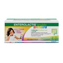 Enterolactis Integratore Fermenti Lattici e Vitamine B e D per Bambini 12 Flaconcini - Alfasigma