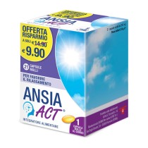 Ansia ACT Integratore Rilassante con Lavanda Non Induce Sonnolenza 21 Capsule - F&F Srl