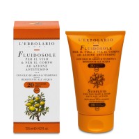 Fluidosole Protezione Solare Viso e Corpo SPF 20 Resistente all\'Acqua 125ml - L\'Erbolario