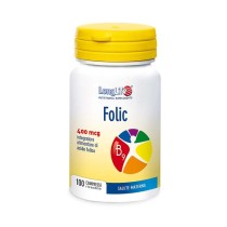 Acido Folico 400 mcg Integratore Sistema Immunitario e Salute Materna 100 Compresse - LongLife