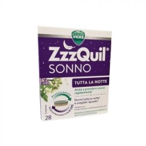 ZzzQuil Integratore Sonno Melatonina 1mg Doppio Rilascio 28 Compresse - Vicks