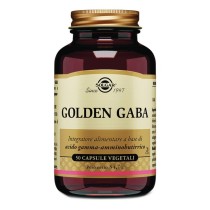 Golden GABA Integratore Sonno e Rilassamento 500mg 50 Capsule Vegetali - Solgar