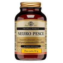 Omega-3 Neuro Integratore Olio di Pesce EPA 504mg DHA 378mg 50 Perle - Solgar