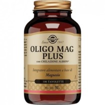 Oligo Mag Plus Integratore Magnesio Alta Assorbibilità 400mg 100 Tavolette - Solgar