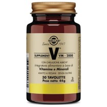 VM-2000 Integratore Multivitaminico e Multiminerale Antiossidante Vegano - Solgar