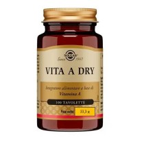 Integratore Vitamina A DRY 100 Tavolette Vegano Senza Glutine - Solgar