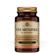 Vita Metafolic Integratore Folato Attivo 400 mcg 50 Tavolette Vegan Senza Glutine - Solgar