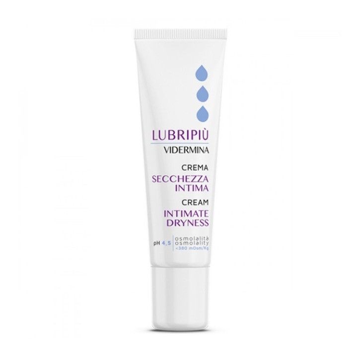 Lubripiu\' Crema Lubrificante Idratante per Secchezza Intima pH 4.5 30ml - Vidermina