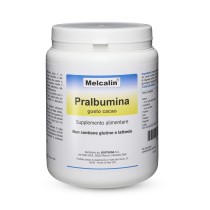 Melcalin Pralbumina Integratore Proteico Cacao Senza Lattosio e Glutine 532g - Biotekna