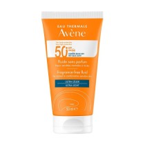 Fluido Solare Viso SPF 50+ Senza Profumo per Pelli Sensibili Ultra-leggero - Avène