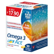 Integratore Omega 3 ACT con Olio di Pesce per Cuore e Cervello 2000mg - F&F Srl