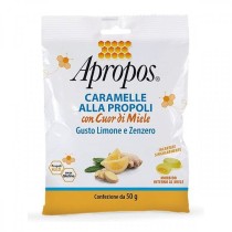 Caramelle Dure Limone e Zenzero con Miele e Propoli per Gola 50g - DESA PHARMA