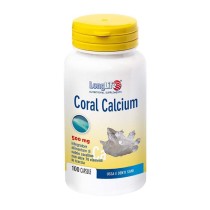 Calcio Corallino Integratore 1000 mg Senza Glutine 100 Capsule - LongLife