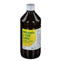 Miscela 3 Oli Lassativi Trattamento Stipsi Lubrificante Ammorbidente 500ml - Sella