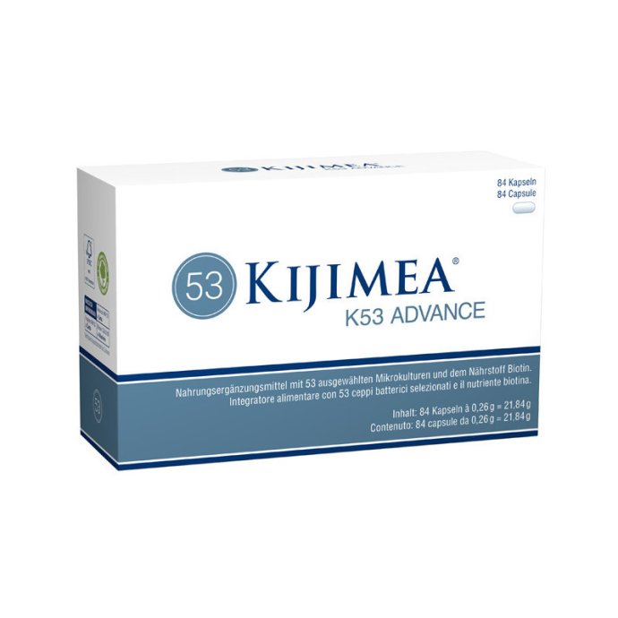 Kijimea K53 Advance Integratore Intestinale 53 Ceppi Batterici con Biotina 84 Capsule
