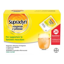 Supradyn Magnesio e Potassio Integratore Effervescente Arancia 24 bustine - Bayer