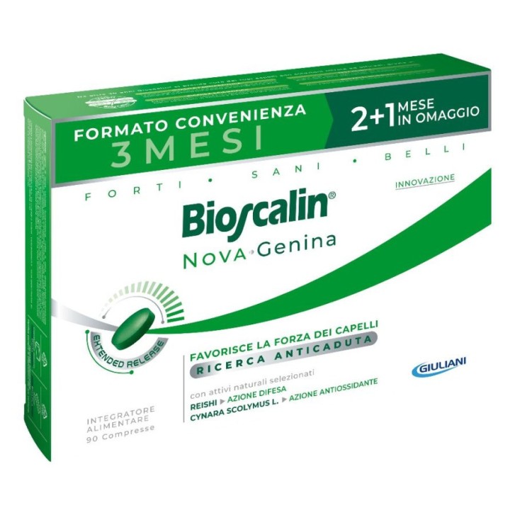 Bioscalin Nova-Genina Integratore Anticaduta Capelli Senza Glutine 90 Compresse - Giuliani