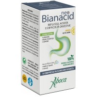 Neobianacid Integratore per Reflusso e Acidità 14 Compresse Masticabili Menta/Limone - Aboca