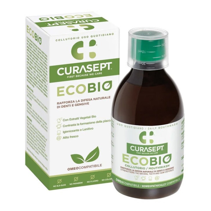 Curasept Ecobio Collutorio Naturale Antibatterico e Lenitivo 300ml - Curasept