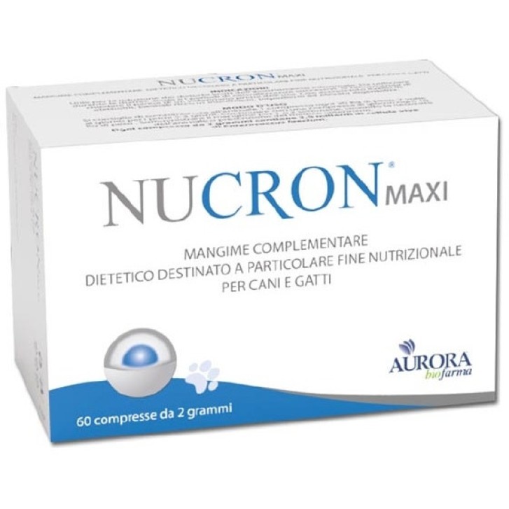 Nucron Maxi Probiotico per Cani e Gatti Supporto Intestinale 60 Compresse - Aurora Biofarma