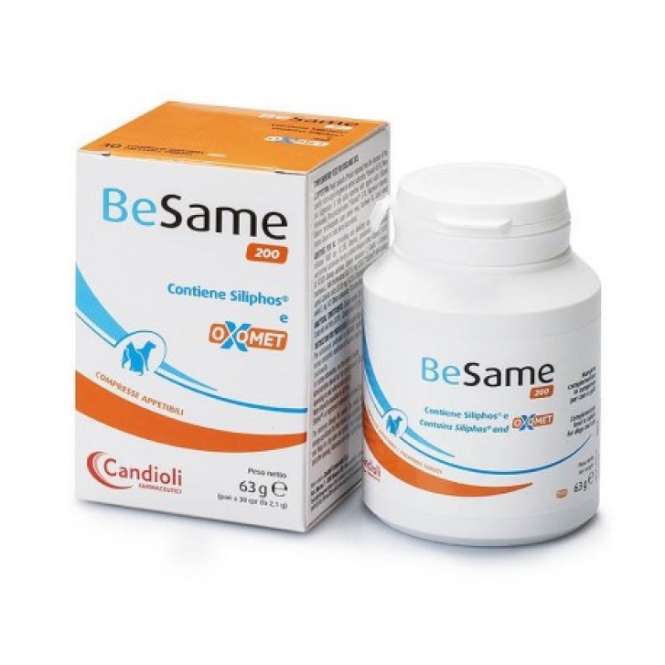 BeSame 200 Integratore Supporto Epatico per Cani e Gatti 30 Compresse - Candioli