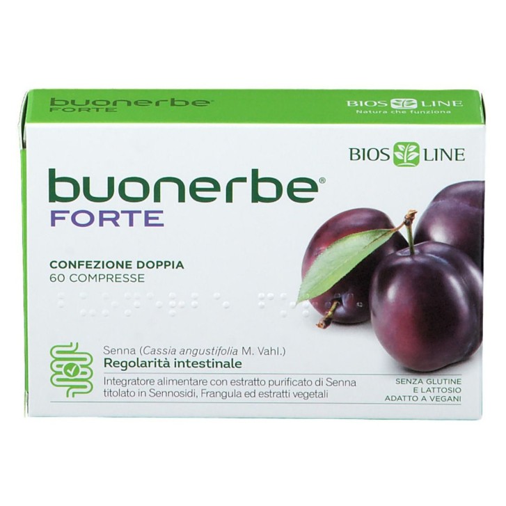Buonerbe Forte Integratore Transito Intestinale 60 Compresse Senza Glutine - Bios Line