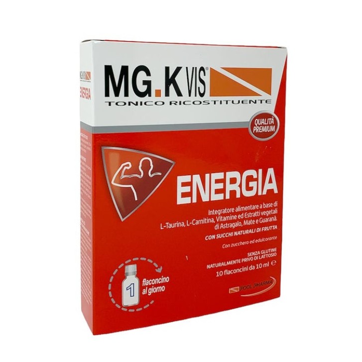 MGK VIS Integratore Energetico Tonico Ricostituente 10 flaconcini 10ml - Pool Pharma