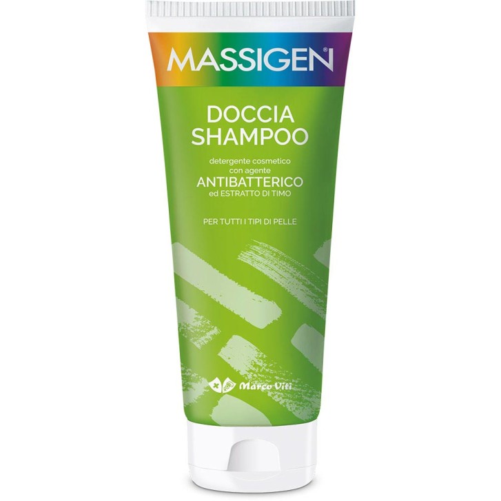 Docciashampoo 2 in 1 Antibatterico con Timo Rosso per Corpo e Capelli 200ml - Massigen