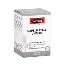 Integratore Capelli Pelle Unghie con Biotina Vitamina C Zinco Ferro 60 Compresse - Swisse