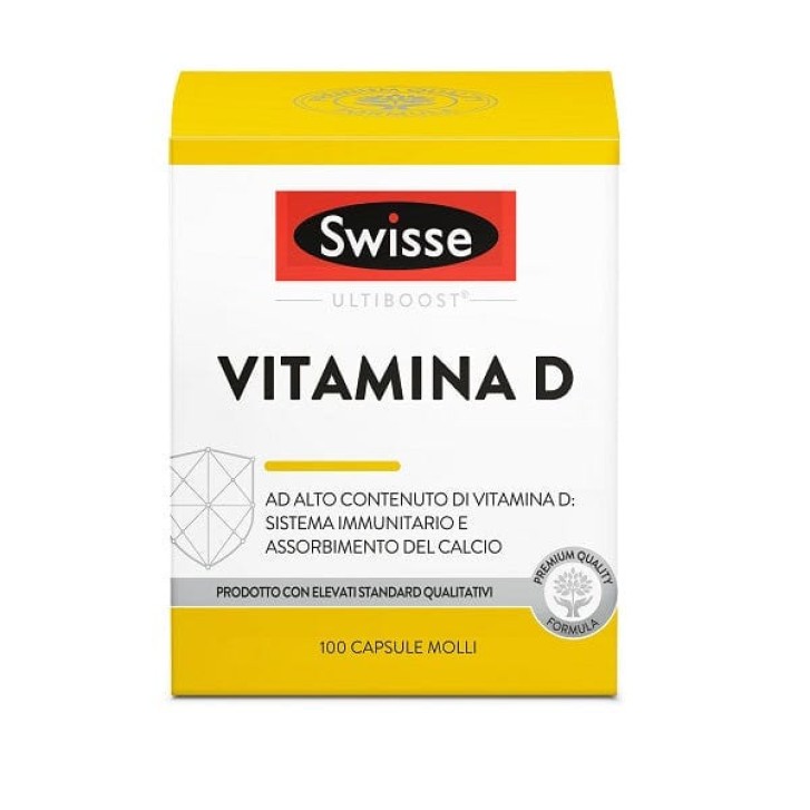 Vitamina D3 1000 UI Integratore per Ossa e Sistema Immunitario 100 Capsule - Swisse