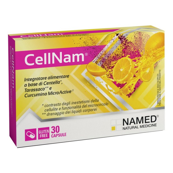 CellNam Integratore Drenante Antiossidante per Microcircolo 30 Capsule - Named