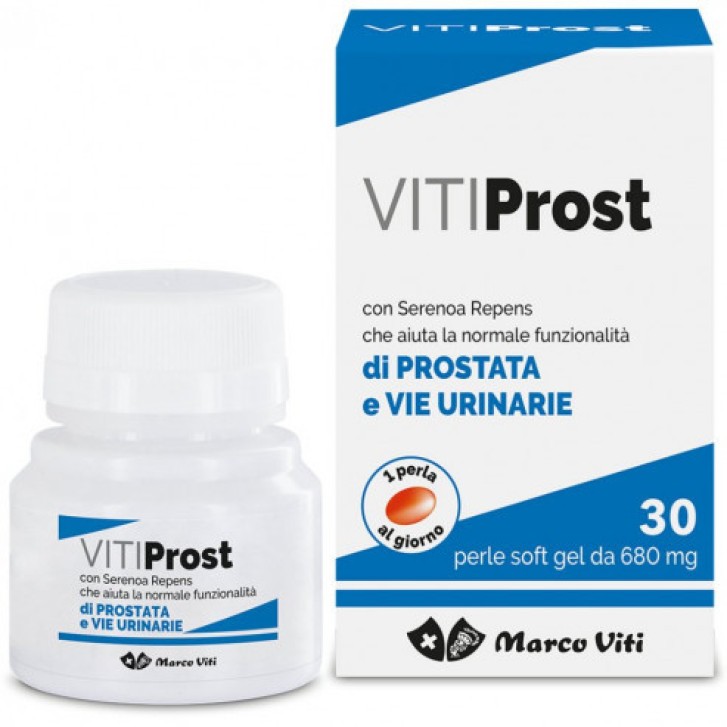Vitiprost Integratore Prostata con Serenoa e Melatonina 30 Perle Soft Gel - Massigen