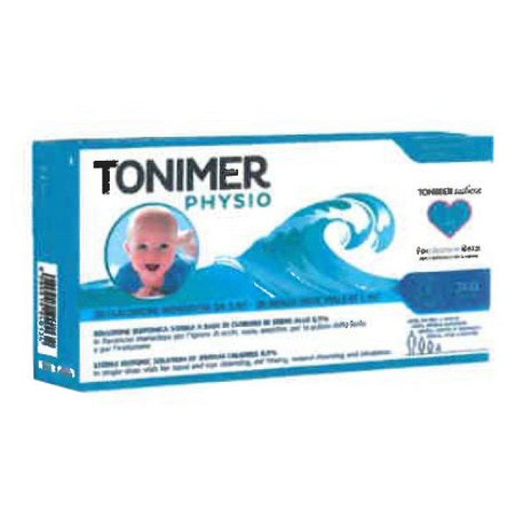 Tonimer Physio Soluzione Isotonica Sterile per Occhi Naso Orecchie 20x5ml Monodose - Tonimer