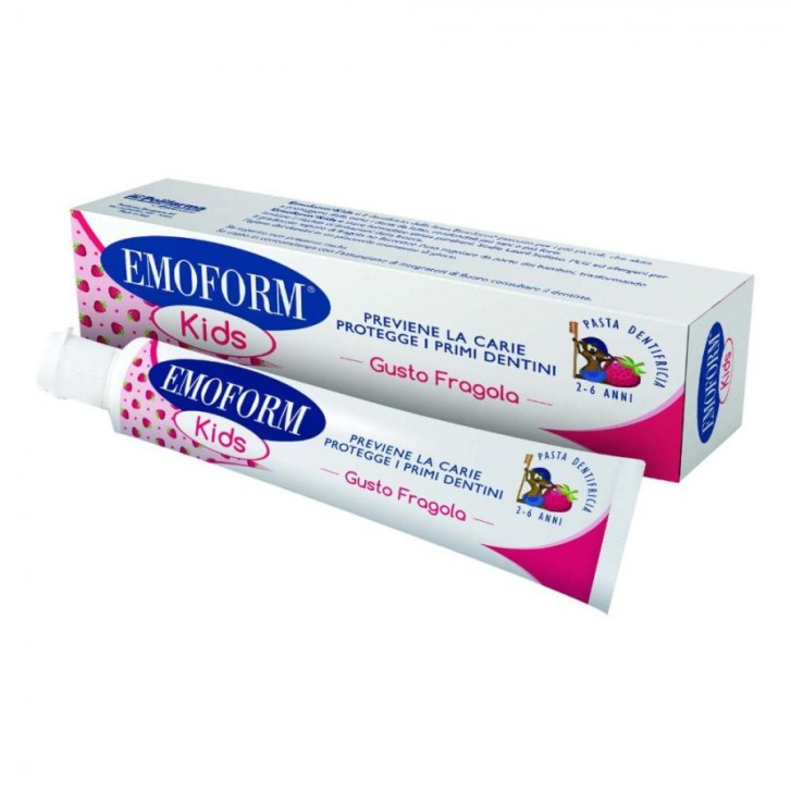 Dentifricio Kids Fragola Protezione Carie 50ml - Emoform