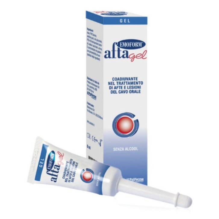 Emoform Gel Protettivo e Lenitivo per Afte e Ulcere Orali 8mL - Polifarma