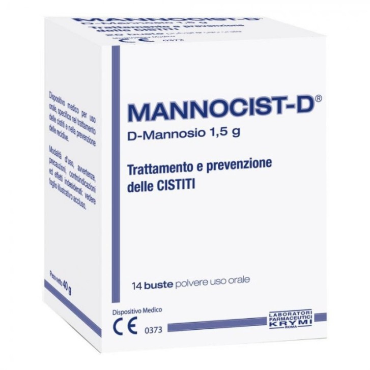 Mannocist-D Integratore D-Mannosio per Cistite 14 Bustine 2g Senza Glutine - Polifarma