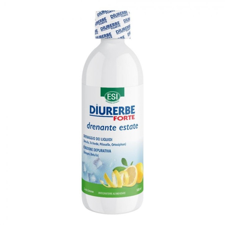 Diurerbe Forte Integratore Drenante Estate Ritenzione Idrica Limone 500ml - ESI