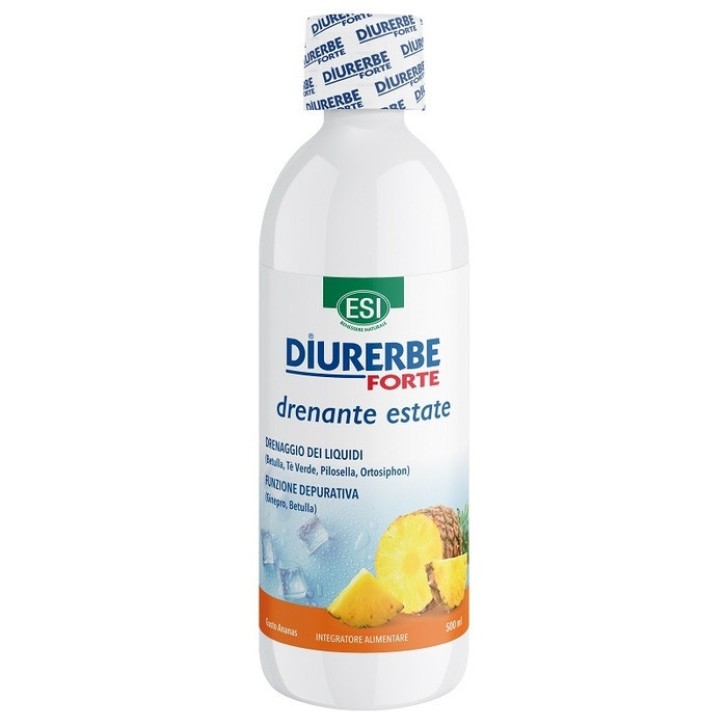 Diurerbe Forte Integratore Drenante Naturale Ananas Senza Glutine 500ml - ESI