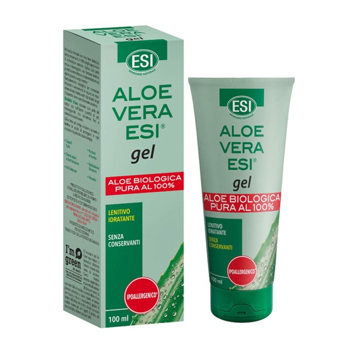 Gel di Aloe Vera Puro Biologico Idratante Lenitivo Rigenerante 100ml - ESI