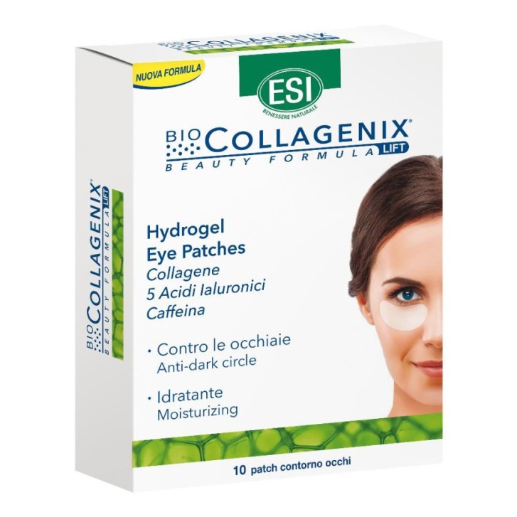 Biocollagenix Cerotti Idratanti Occhi Anti-Occhiaie con Collagene e Caffeina 10pz - ESI