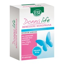 Donna Life Integratore Menopausa con Isoflavoni di Soia e Trifoglio 30 Capsule - ESI