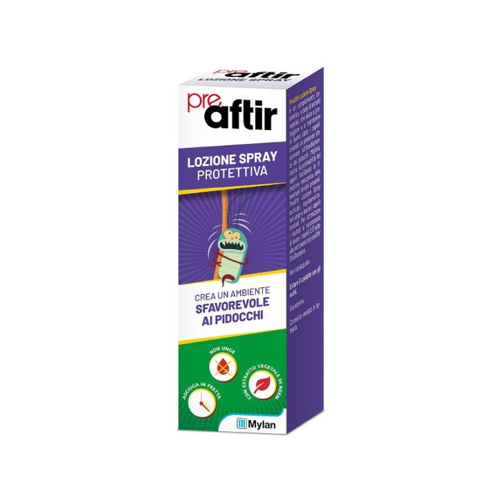 Aftir Lozione Spray Prevenzione Pidocchi Trattamento Antipidocchi 100 ml - Aftir