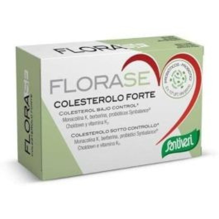 Florase Colesterolo Forte Integratore Riduzione Colesterolo 40 Capsule - Santiveri