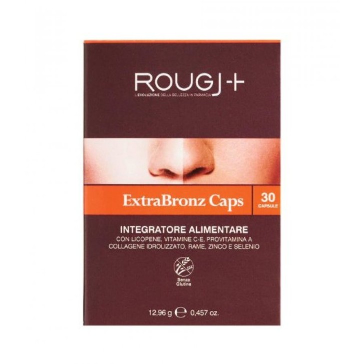 Caps Extra Bronz Integratore Abbronzatura Antiossidante Senza Glutine 60 Capsule - Rougj