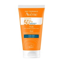 Fluido Solare Viso SPF 50+ Protezione Alta Pelli Sensibili Resistente Acqua 50ml - Avène