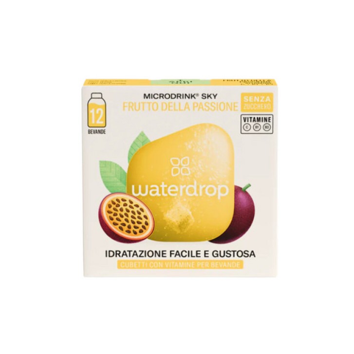 Waterdrop Sky Cubetti Effervescenti Aromatizzanti Senza Zucchero 12 Porzioni -  Microdrink