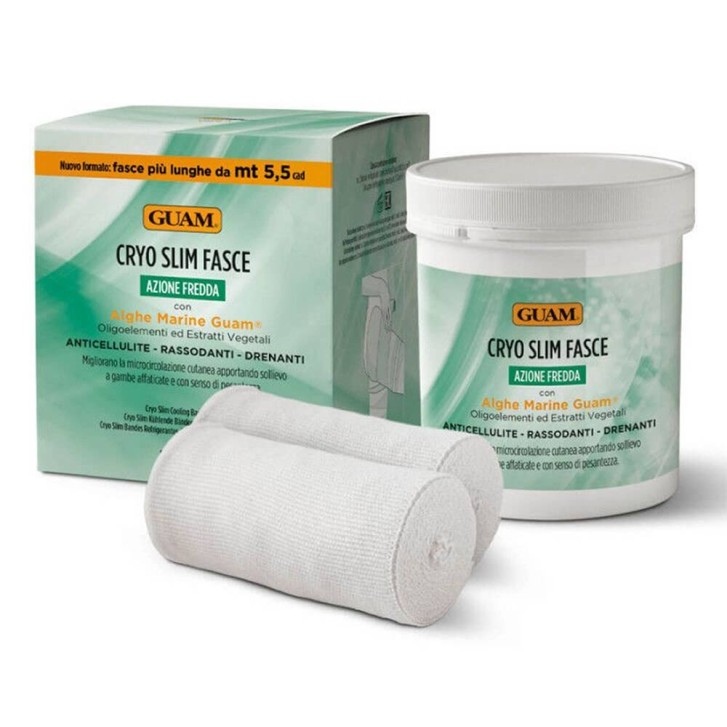Cryo Slim Fasce Anticellulite Effetto Freddo Drenanti e Rassodanti 5,5m - Guam