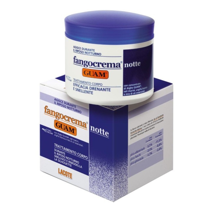 Fangocrema Notte Trattamento Drenante Snellente Anti-Cellulite Notturno 500ml - Guam