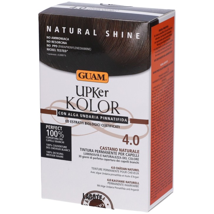 Upker Kolor Tinta Capelli Permanente Castano Naturale 4.0 Senza Ammoniaca - Guam